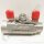 Kugelhahn Edelstahl max. 135 bar - Anschlüsse NPT 1/4" AG + NPT 1/4" IG - Flügelmuttergriff - HAM-LET H-785