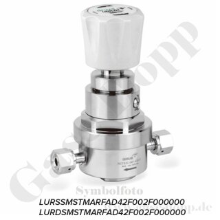 Druckminderer 1-stufig - 67 bar / 7 bar - Anschlüsse 1/2 FACE SEAL FEM - UHP - Edelstahl 7.0 - DRUVA UHP LINE LURDSMSTMARFAD42F002F000000
