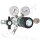 Flaschendruckminderer Prüfgas 200 bar 2-stufig - 0,3 bis 3,0 bar (a) AbsolutDruck regelbar - vakuumtauglich - Anschluss M19x1,5 LH DIN 477-1 Nr.14 - Ausgang1/4" NPT IG mit Absperrventil - 20 m³/h - EPDM - Edelstahl 6.0 - GCE Druva