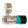 Labor Entnahmedruckminderer 0,2 bis 4,0 bar regelbar - Grundkörper - Eingangsdruck max. 50 bar - Eingang G 3/8" hinten Ausgang KRV 1/4" unten - FKM - Messing verchromt 6.0 - GCE Druva PLCMVBCFM