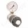 Labor Entnahmedruckminderer Basisversion mit Absperrventil - Messing verchromt - max. 40 bar / bis 6,0 bar regelbar - Eingang G 3/8" IG hinten - Ausgang G 1/4" IG unten - GCE DRUVA EMD310001
