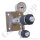 Labor Entnahmedruckminderer auf Wandplatte mit Absperr- & Regulierventil - max. 50 bar / bis 4,0 bar regelbar - Eingang 1/4" NPT IG oben - Ausgang 1/4" NPT IG unten - Messing verchromt 6.0 - GCE DRUVA PLCIVBC