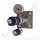 Labor Entnahmedruckminderer auf Wandplatte mit Absperr- & Regulierventil - max. 50 bar / 0,1 - 1,5 bar regelbar - Eingang 1/4" NPT IG oben - Ausgang 1/4" NPT IG unten - FKM - Messing verchromt  - GCE DRUVA PLCIVBCWMCP