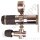 Labor Entnahmedruckminderer auf Wandplatte mit Absperr- & Regulierventil - max. 50 bar / 0,5 - 10,0 bar regelbar - Eingang 1/4" NPT IG oben - Ausgang 1/4" NPT IG unten - FKM - Messing verchromt - GCE DRUVA PLCIVBCWMCP
