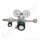 Flaschendruckminderer Sauerstoff synthetische Luft 200 bar 2-stufig 0,2 bis 2,0 bar regelbar - Anschluss G 3/4" DIN 477-1 Nr.9 - Ausgang Absperrventil KRV 6 mm - 3 m³/h - FKM - Messing verchromt 6.0 - GCE Druva CPLLVDJ