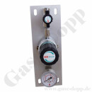 Entnahmedruckminderer - 50 bar / ca. 0,3 - 3,0 bar regelbar - IN / OUT 1/4" NPT IG - FKM - Messing verchromt 6.0 - GCE DRUVA PPLH0FT