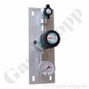 Entnahmedruckminderer - 50 bar / ca. 0,5 - 14 bar regelbar - IN / OUT 1/4" NPT IG - FKM - Messing verchromt 6.0 - GCE DRUVA PPLH0FT