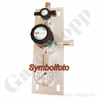 Entnahmedruckminderer - 300 bar / ca. 5 - 200 bar regelbar - IN / OUT 1/4" NPT IG - ohne Abblaseventil - FKM - Messing verchromt 6.0 - GCE DRUVA PPLH0FT