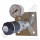 Labor Entnahmedruckminderer auf Wandplatte mit Absperrventil - Messing verchromt - max. 50 bar / 0,5 - 10,0 bar regelbar - Eingang 1/4" NPT IG oben - Ausgang 1/4" NPT IG unten - FKM - GCE DRUVA PLCIVBC