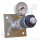 Labor Entnahmedruckminderer auf Wandplatte mit Absperrventil - Messing verchromt - max. 50 bar / 0,5 - 10,0 bar regelbar - Eingang 1/4" NPT IG oben - Ausgang 1/4" NPT IG unten - FKM - GCE DRUVA PLCIVBC