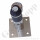 Labor Entnahmedruckminderer auf Wandplatte mit Absperrventil - Messing verchromt - max. 50 bar / 0,5 - 10,0 bar regelbar - Eingang 1/4" NPT IG oben - Ausgang 1/4" NPT IG unten - FKM - GCE DRUVA PLCIVBC