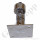 Labor Entnahmedruckminderer auf Wandplatte mit Absperrventil - Messing verchromt - max. 50 bar / 0,5 - 10,0 bar regelbar - Eingang 1/4" NPT IG oben - Ausgang 1/4" NPT IG unten - FKM - GCE DRUVA PLCIVBC