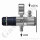 Labor Entnahmedruckminderer auf Wandplatte mit Absperrventil - Messing verchromt - max. 50 bar / 0,5 - 10,0 bar regelbar - Eingang 1/4" NPT IG oben - Ausgang 1/4" NPT IG unten - FKM - GCE DRUVA PLCIVBC