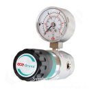 Labor Entnahmedruckminderer bis 6,0 bar regelbar - Grundkörper - Eingangsdruck max. 50 bar - Eingang G 3/8" hinten Ausgang 1/4" NPT IG unten - EPDM - Messing verchromt 6.0 - GCE Druva PLCMEBCFM