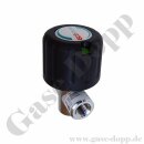 Absperrventil Membranventil - 300 bar - IN / OUT 6 mm KRV - Auf / Zu Anzeige - 2 Ports - Messing verchromt 6.0 - GCE DRUVA VPLDSMAR