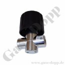 Absperrventil Membranventil - 300 bar - IN / OUT 6 mm KRV - Auf / Zu Anzeige - 2 Ports - Messing verchromt 6.0 - GCE DRUVA VPLDSMAR