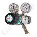 Leitungsdruckminderer 0,5 bis 3 bar regelbar - Eingang max. 200 bar Rechts - 2-stufig - IN / OUT KRV 6 mm - 6 Port - 20 m³/h - mit Abblaseventil - FKM - Messing verchromt 6.0 - GCE Druva LPLH0DJ