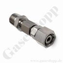 Reduzierung 1/2" NPT AG x M18x1,5 IG &Uuml;M 12L...