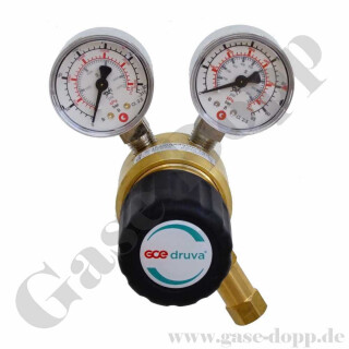 Leitungsdruckminderer bis 100 bar regelbar - Eingang max. 300 bar Rechts - 1-stufig - IN / OUT 1/4" NPT IG - 6 Port - mit Sicherheits&uuml;berdruckventil - 20 m&sup3;/h - FKM - Messing 5.0 - GCE DruvaTec LTLJRSSF