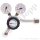 Flaschendruckminderer Xenon 200 bar 2-stufig bis 3,0 bar regelbar - Handanschluss W21,8x1/14" DIN 477-1 Nr.6 - Ausgang 6 mm Schlauchtülle - Messing verchromt 6.0 - GCE Druva CPLH0DJ