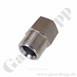 Reduzierung 1/2" NPT AG x 1/2" NPT IG - 630 bar - Edelstahl