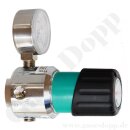 Leitungsdruckminderer bis 28 bar regelbar - Eingang max. 60 bar Links - 1-stufig - IN / OUT 1/4" NPT IG - 4 Port - ohne Sicherheits&uuml;berdruckventil - Messing verchromt 6.0 - GCE Druva LPLH0SF