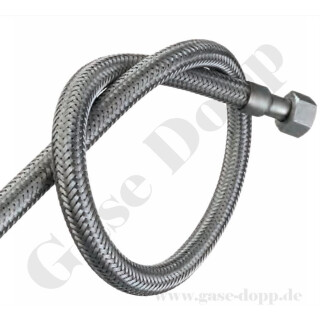 Edelstahlwellschlauch DN6 300 bar - Anschl&uuml;sse beidseitig W30x2" LH IG &Uuml;M - DIN477-5 Nr.57 - Wasserstoff - Gasreinheit 6.0 - L&auml;nge 5,0 m