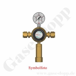 Leitungsdruckminderer bis 10 bar regelbar - Eingang max. 60 bar Rechts - 1-stufig - IN / OUT 18 mm KRV - 6 Port - ohne Sicherheits&uuml;berdruckventil - 100 m&sup3;/h - EPDM - Messing 5.0 - GCE Druva LTMHES