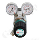 Reinstgasdruckminderer 200 bar - 0,5 bis 10 bar regelbar - 2-stufig - IN / OUT NPT 1/4" IG - 6 Port - Eingang Rechts - FKM - Messing verchromt 6.0 - GCE Druva FMD322-14 BCF10,5 N14N14