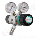 Reinstgasdruckminderer 200 bar - 0,5 bis 10 bar regelbar - 2-stufig - IN / OUT NPT 1/4" IG - 6 Port - Eingang Rechts - FKM - Messing verchromt 6.0 - GCE Druva FMD322-14 BCF10,5 N14N14