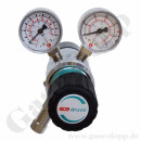 Reinstgasdruckminderer 200 bar - 0,5 bis 6 bar regelbar - 2-stufig - IN / OUT NPT 1/4" IG - 6 Port - Eingang Rechts - FKM - Messing verchromt 6.0 - GCE Druva FMD322-14 BCF6 N14N14