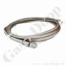 Edelstahlwellschlauch DN6 300 bar - Anschluss 1: W30x2 IG DIN 477-5 Nr.59 x Anschluss 2: M20x1,5 IG &Uuml;M vormontiert S12 DKOS - Sauerstoff - L&auml;nge: 2.0 m