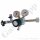 Flaschendruckminderer Helium 200 bar 1-stufig bis 28 bar regelbar - Handanschluss W21,8x1/14" DIN 477-1 Nr.6 - Ausgang 6 mm KRV - Sp&uuml;lventil im Ausgang - Messing verchromt 6.0 - GCE Druva CPLH0SJ