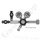 Flaschendruckminderer Helium 200 bar 1-stufig bis 28 bar regelbar - Handanschluss W21,8x1/14" DIN 477-1 Nr.6 - Ausgang 6 mm KRV - Sp&uuml;lventil im Ausgang - Messing verchromt 6.0 - GCE Druva CPLH0SJ