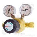 Leitungsdruckminderer 60 bar - bis 20 bar regelbar - 1-stufig - IN / OUT KRV 12 mm - 6 Port - Eingang Links - ohne Abblaseventil - 100 m&sup2;/h - FKM - Messing 5.0 - GCE Druva TEC