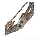 Edelstahlwellschlauch DN6 200 bar - BS341 No. 3 - G 5/8" x 1/4" NPT AG - Sechskantanschluss - Inerte Gase - Gasreinheit 6.0 - L&auml;nge 1,0 m