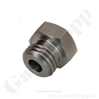 Adapter JIS 22R W22x1/14" AG x 1/4" NPT IG - JIS B 8246 - Edelstahl