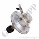 Leitungsdruckminderer Feindruckregler - Eingang max. 15 bar - Ausgang 5 - 45 mbar regelbar - Eingang G 1/2" IG - Ausgang G 1/2" IG - ohne Manometer - Leistung 15 m³/h - EPDM - FDA - Aluminium - GD2112