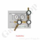 Druckregelstation 1 Eingang 200 bar - bis 10 bar regelbar...