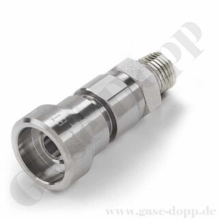 Schnellkupplung QC4 - Kupplung (ge&ouml;ffnet - absperrend) - max. 206 bar / 204&deg;C - Anschluss G 1/4" AG - Edelstahl