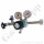 Flaschendruckminderer Helium 200 bar 1-stufig bis 28 bar regelbar - W21,8x1/14" DIN 477-1 Nr.6 - Ausgang 6 mm KRV - Sp&uuml;lventil im Ausgang - Messing verchromt 6.0 - GCE Druva CPLH0SJ