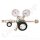 Flaschendruckminderer Druckluft 200 bar 2-stufig bis 6,0 bar regelbar - Eingang G 5/8" AG DIN477-1 Nr. 13 - Ausgang 1/4" Schlauchanschluss - mit Regulierventil - Eingang Rechts - 20 m&sup3;/h - FKM - Messing verchromt 6.0 - GCE Druva CPLH0DJ