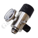 EntnahmeRegler C10 Druck - max. 83 bar - 3,0 bar fest - Anschluss 5/8"-18 UNF AG C10 - Ausgang Schlauchtülle 4,8 mm - Edelstahl - GDLPR-C10-SS