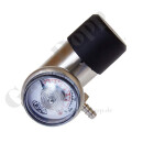 EntnahmeRegler C10 Druck - max. 83 bar - 3,0 bar fest - Anschluss 5/8"-18 UNF AG C10 - Ausgang Schlauchtülle 4,8 mm - Edelstahl - GDLPR-C10-SS