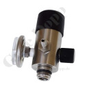 EntnahmeRegler C10 Druck - max. 83 bar - 3,0 bar fest - Anschluss 5/8"-18 UNF AG C10 - Ausgang Schlauchtülle 4,8 mm - Edelstahl - GDLPR-C10-SS
