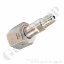 Flaschenanschluss CGA-DISS 640 x 1/4" RST - Länge 2,5" - (ohne Dichtung!) - Edelstahl