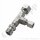 Adapter T-Stück W21,8x1/14" AG x G 1/4" IG x W21,8x1/14" IG ÜM Sechskantanschluss DIN 477-1 Nr.6 - u.a. für Drucksensoren Prüfmanometer - 200 bar - Edelstahl