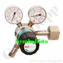 Flaschendruckminderer Stickstoff 300 bar 1-stufig bis 10 bar regelbar - Anschluss W30x2" DIN 477-5 Nr.54 - Ausgang 6 mm KRV - Messing verchromt 6.0 - GCE Druva CPLH0SJ