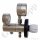 Reinstgasdruckminderer 200 bar - 0,01 bis 0,1 bar regelbar - 2-stufig - IN / OUT NPT 1/4" IG - 6 Port - Eingang Rechts - x m³/h - EPDM - Edelstahl 6.0 - Rotarex D 230-0.1
