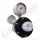 Reinstgasdruckminderer 200 bar - 0,01 bis 0,1 bar regelbar - 2-stufig - IN / OUT NPT 1/4" IG - 6 Port - Eingang Rechts - x m³/h - EPDM - Edelstahl 6.0 - Rotarex D 230-0.1